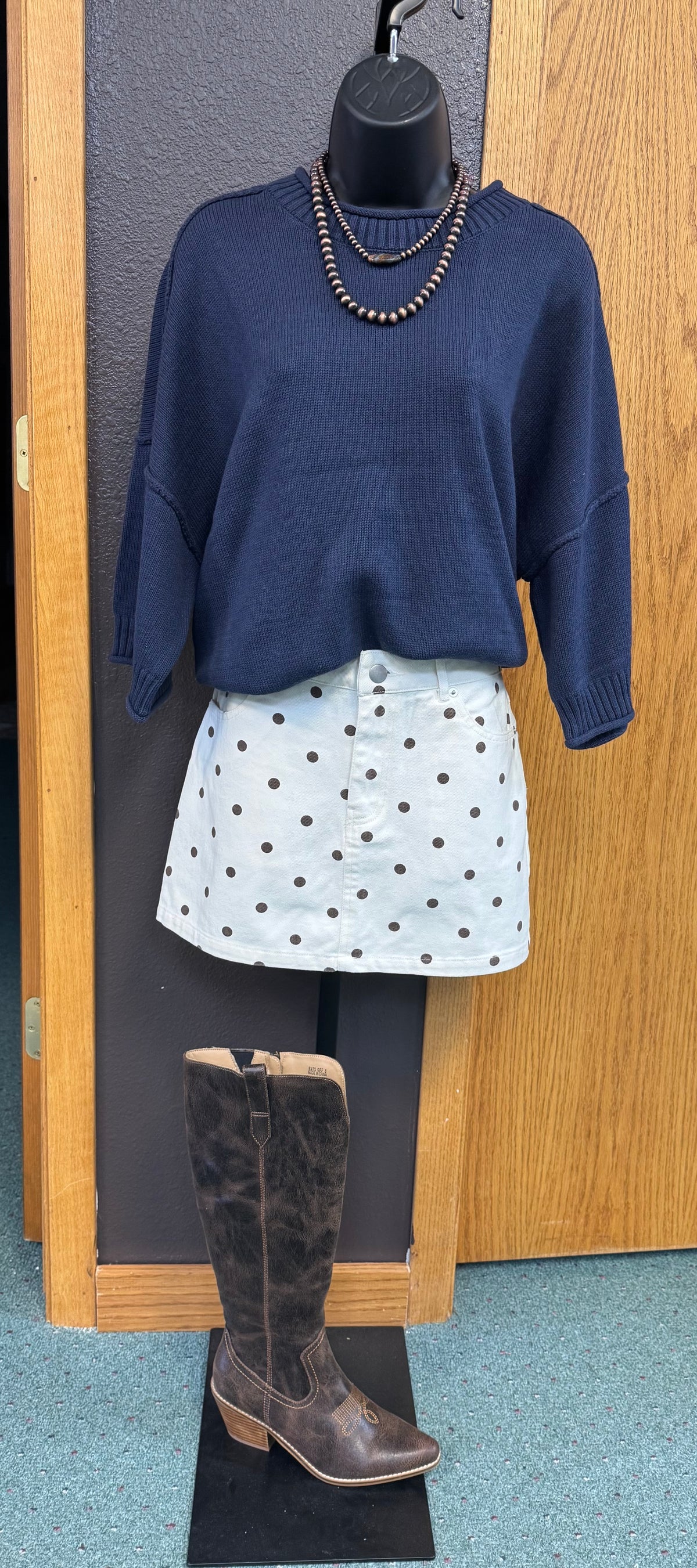 Dots mini skirt