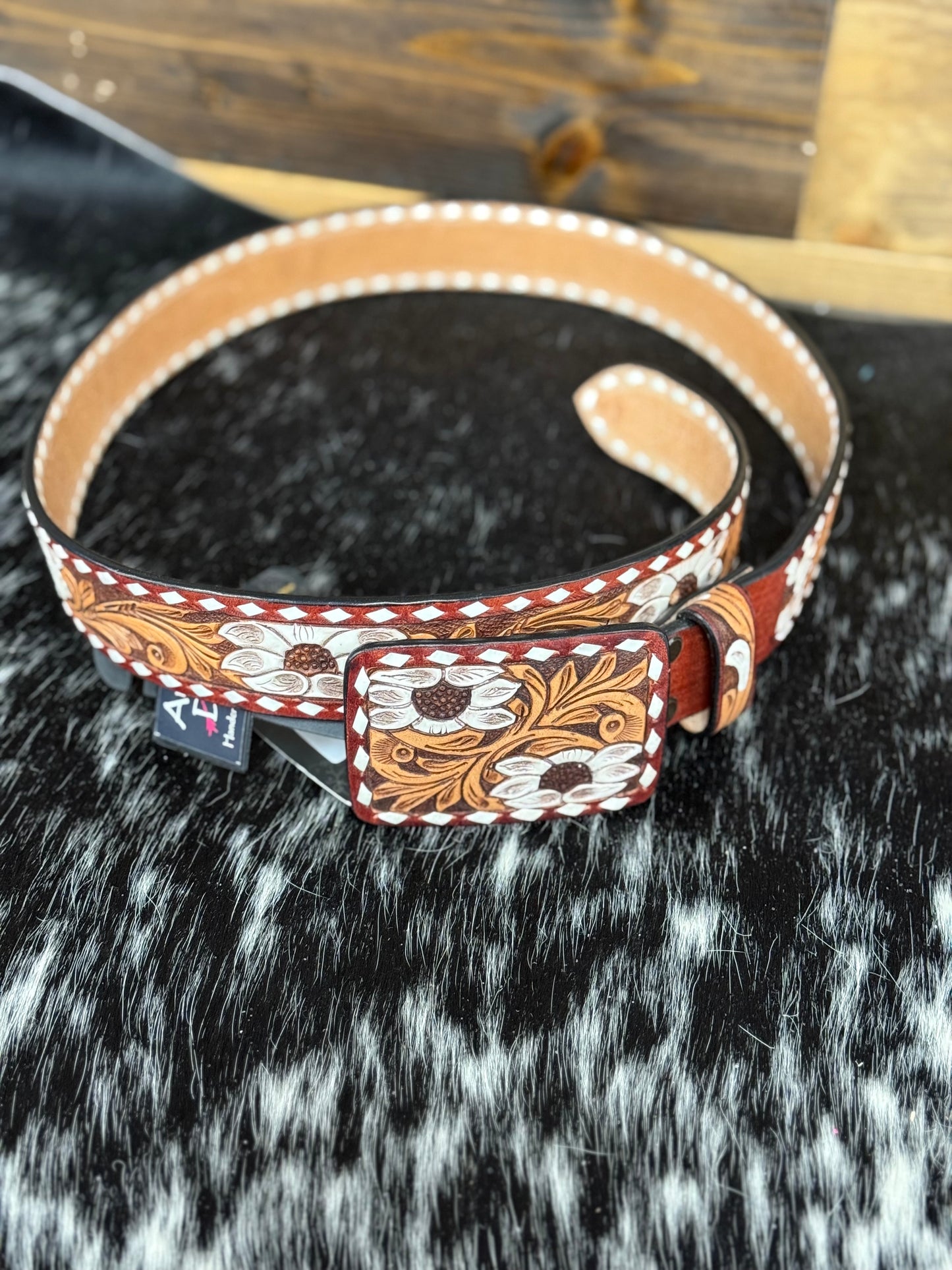 Hand Tooled Leather Belts