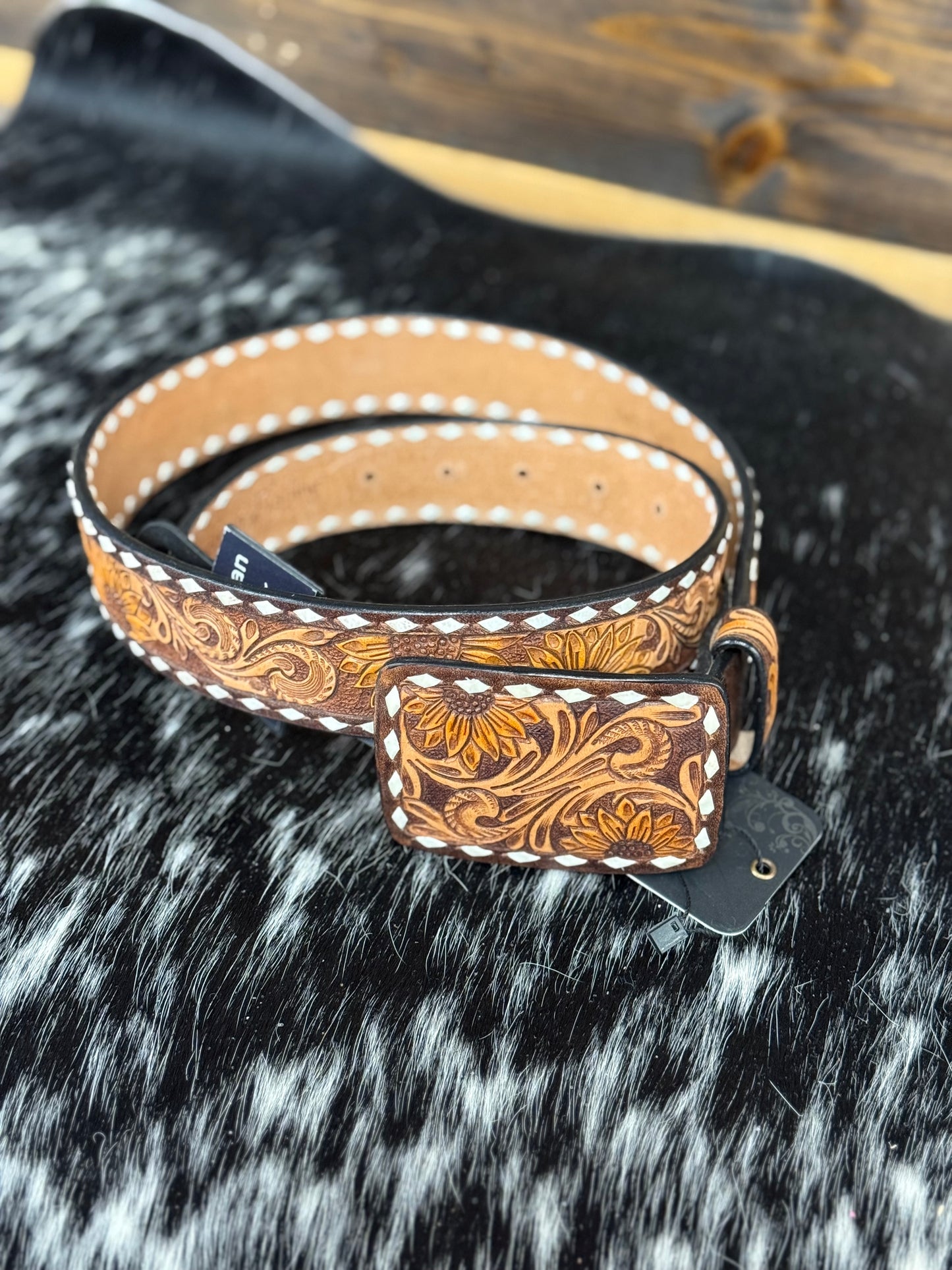 Hand Tooled Leather Belts