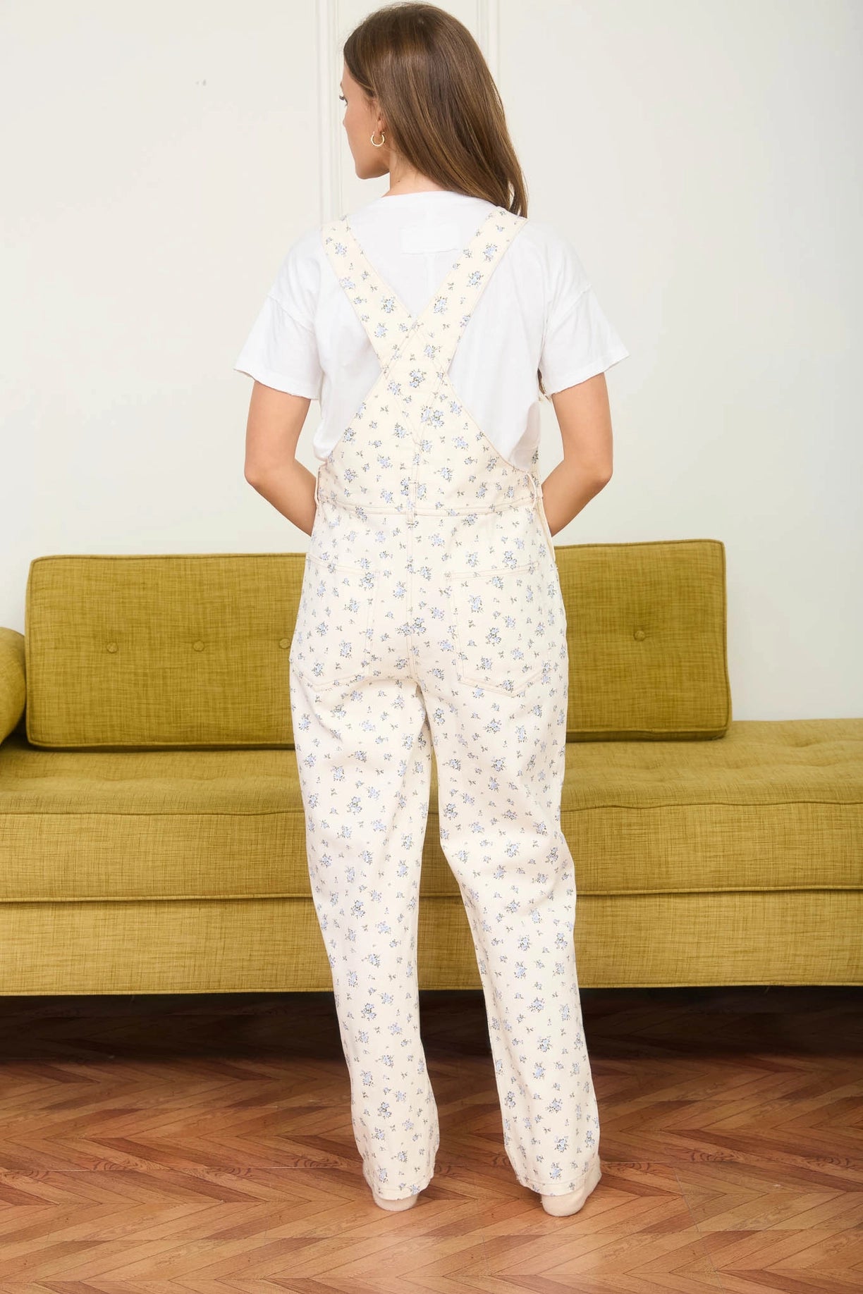 Floral overalls