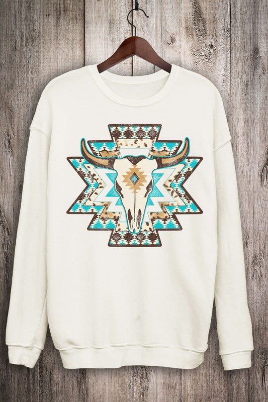 Aztec Skull Crewneck