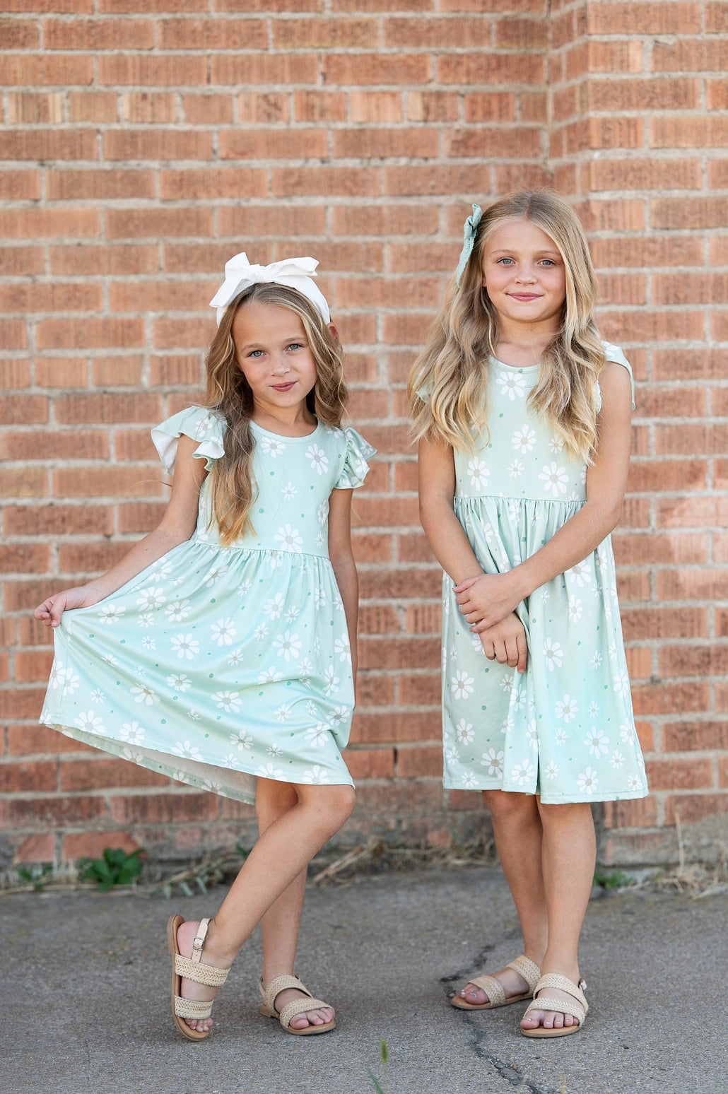 Sage Daisy dress