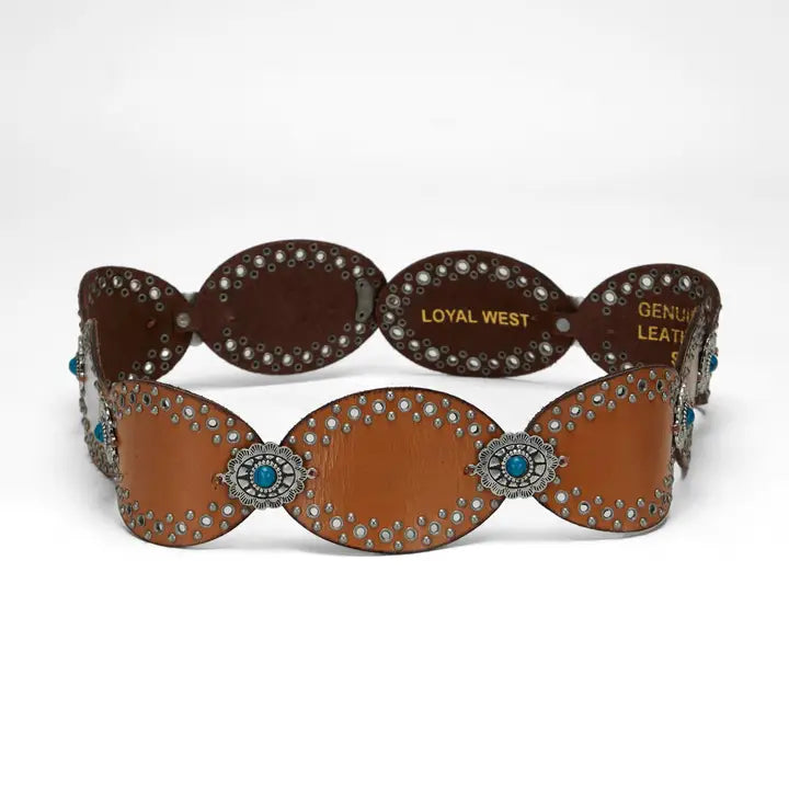 Genuine calf leather belt