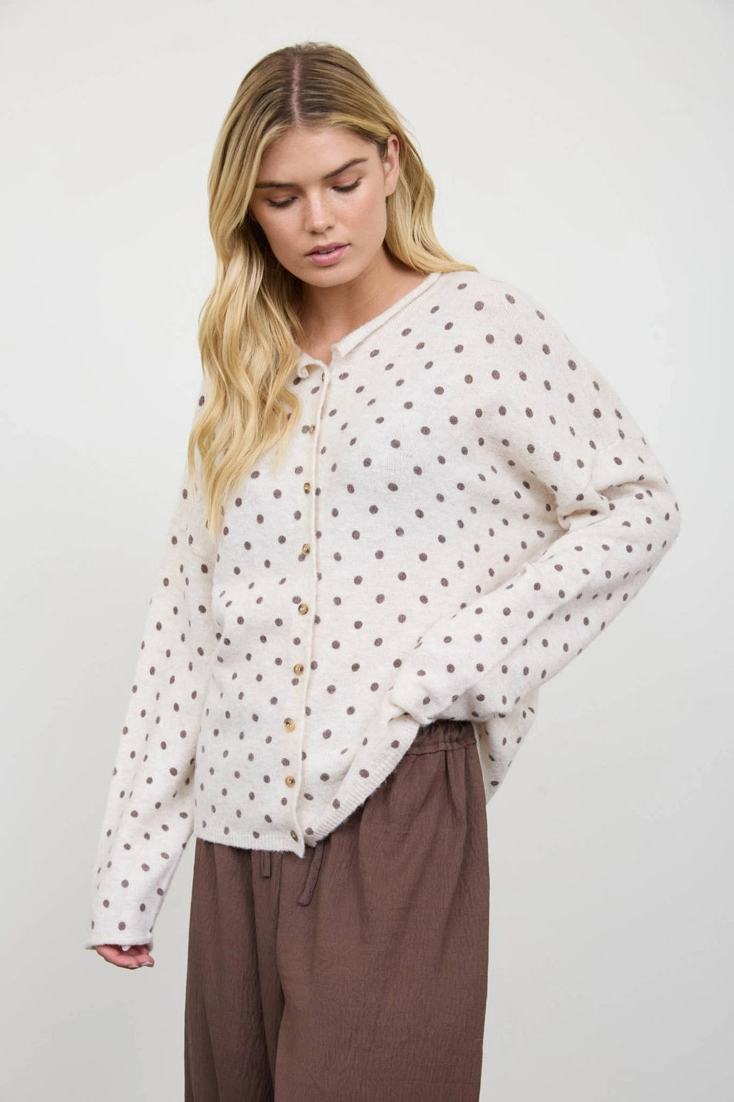 Polka dot cardigan