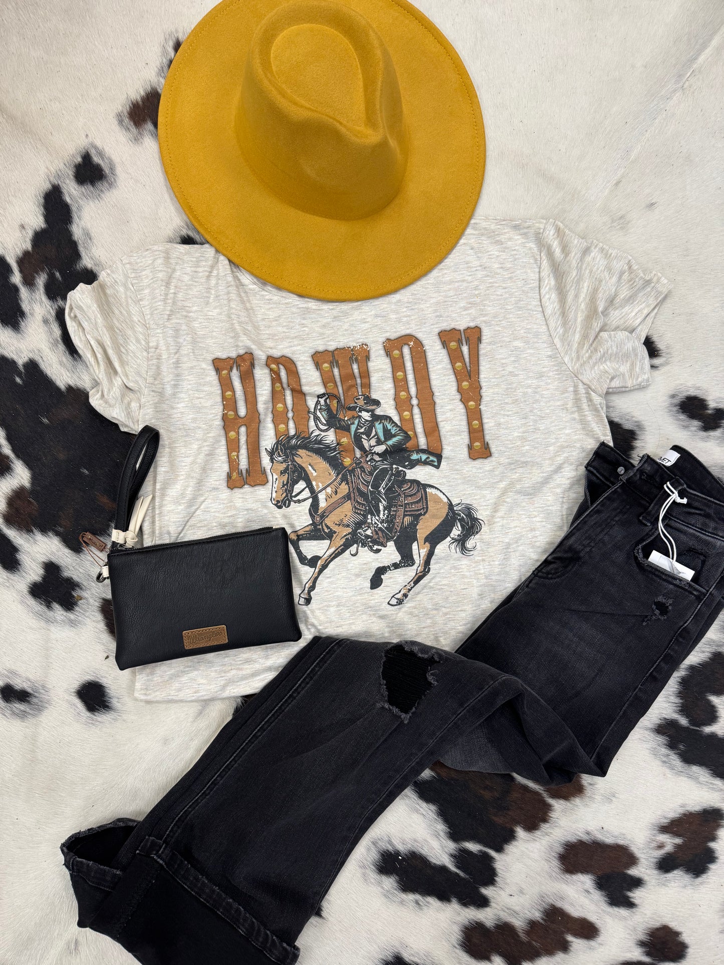 Howdy cowboy tee