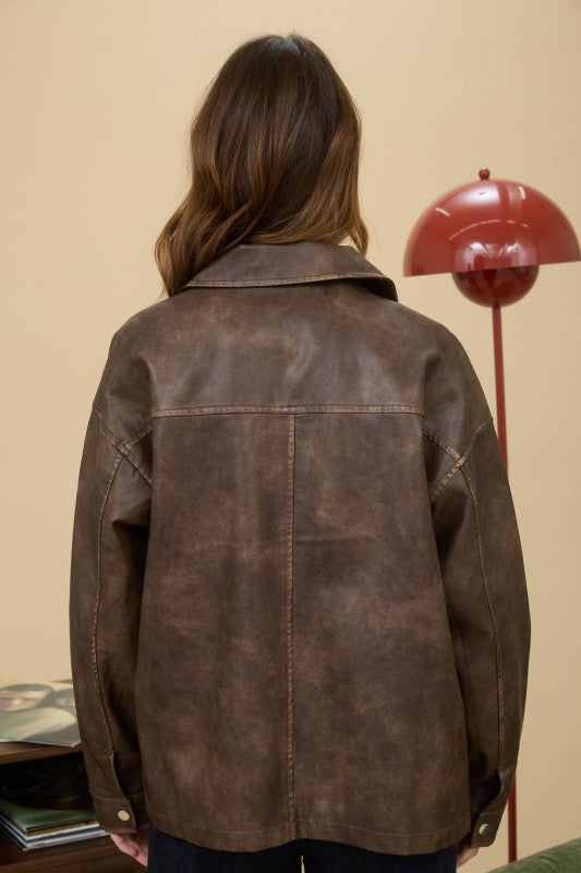 Pleather jacket