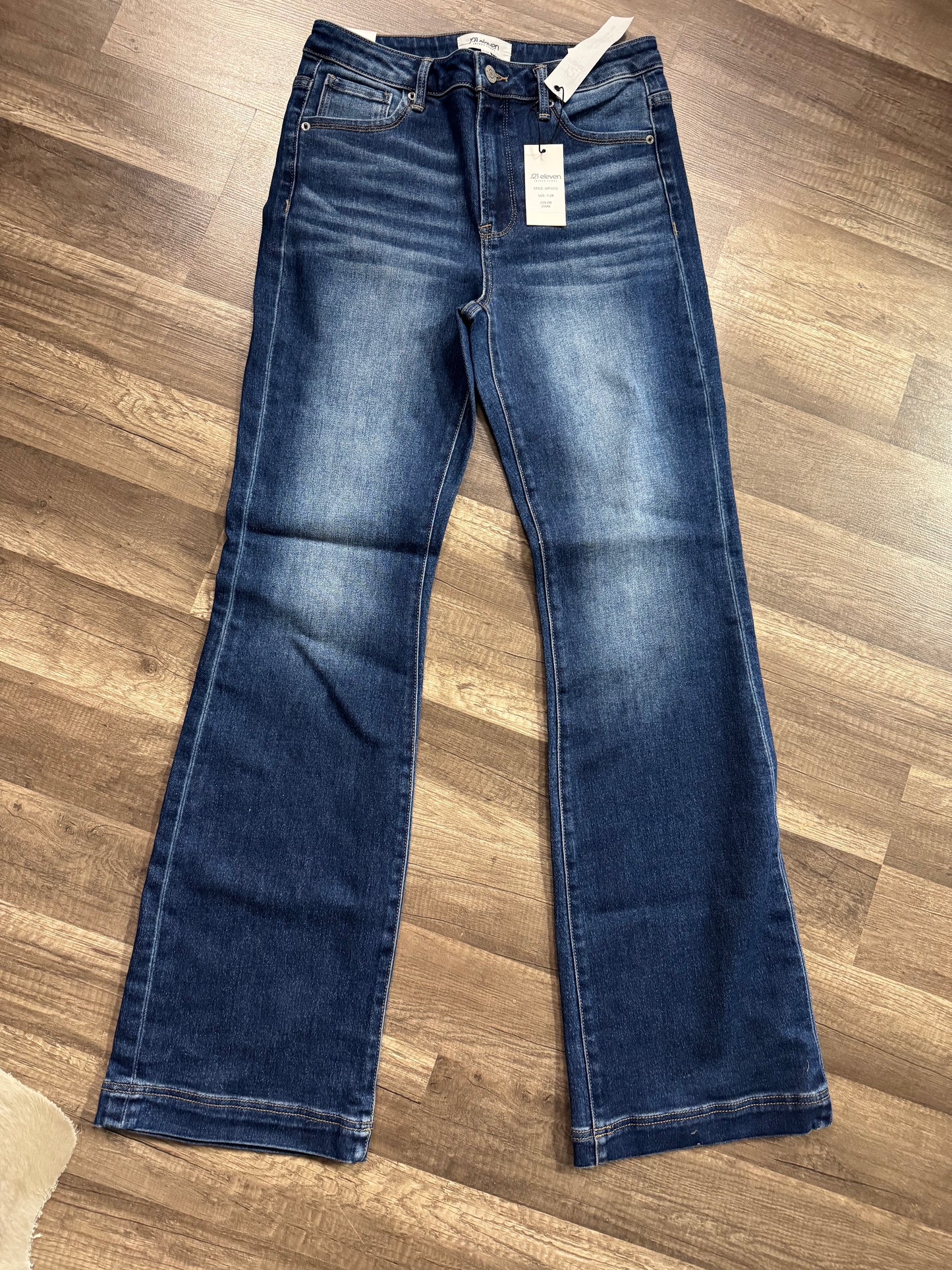 J21 dark bootcut jeans