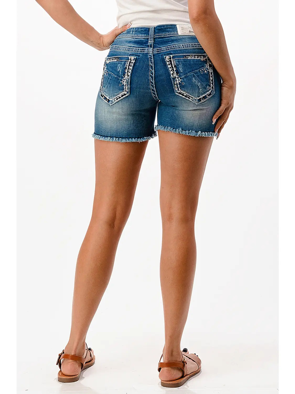 Border Embroidery Shorts