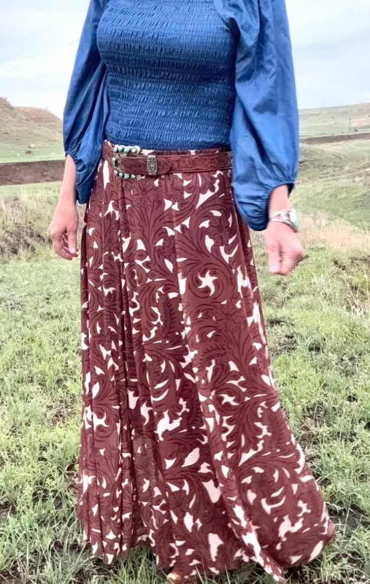 Tooled in Paradise Skirt