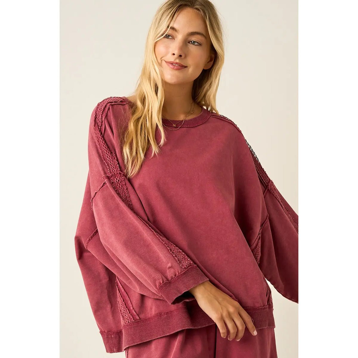 Cherry knit top