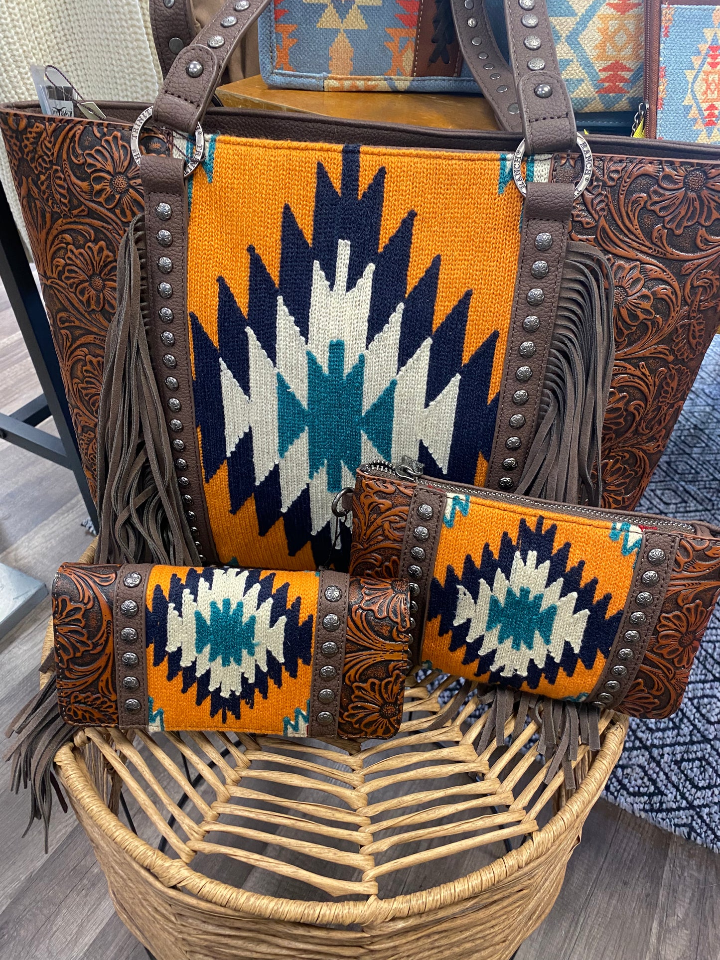 Orange Aztec Collection