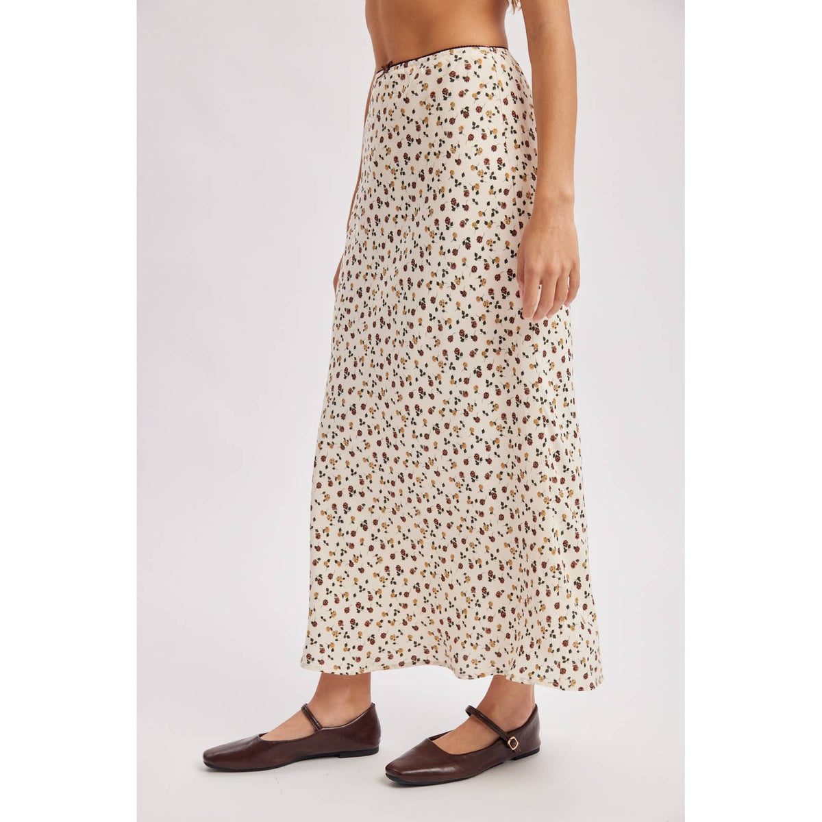 DITSY FLORAL MIDI SKIRT / WL26-13105