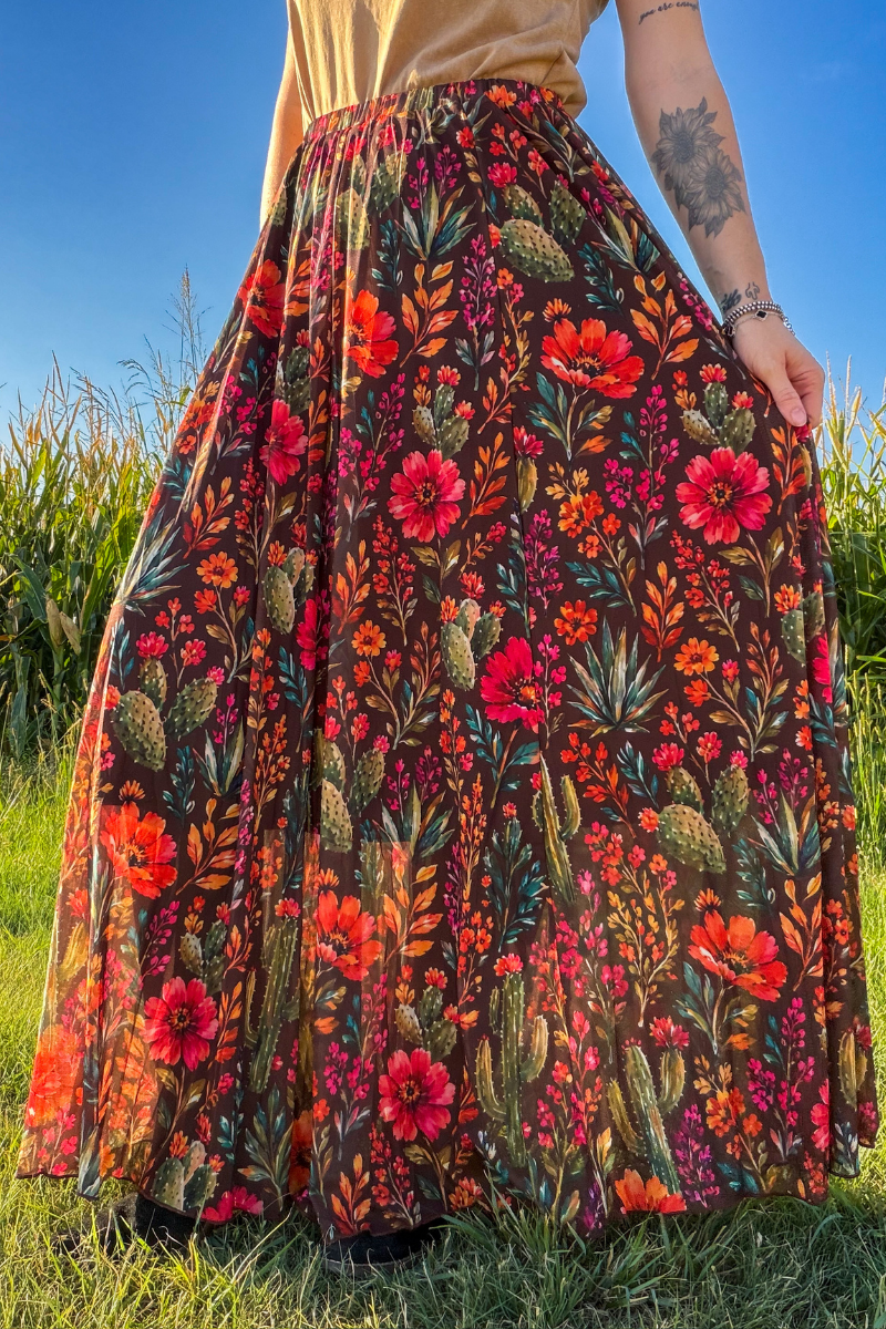 Rodeo Garden Maxi Skirt