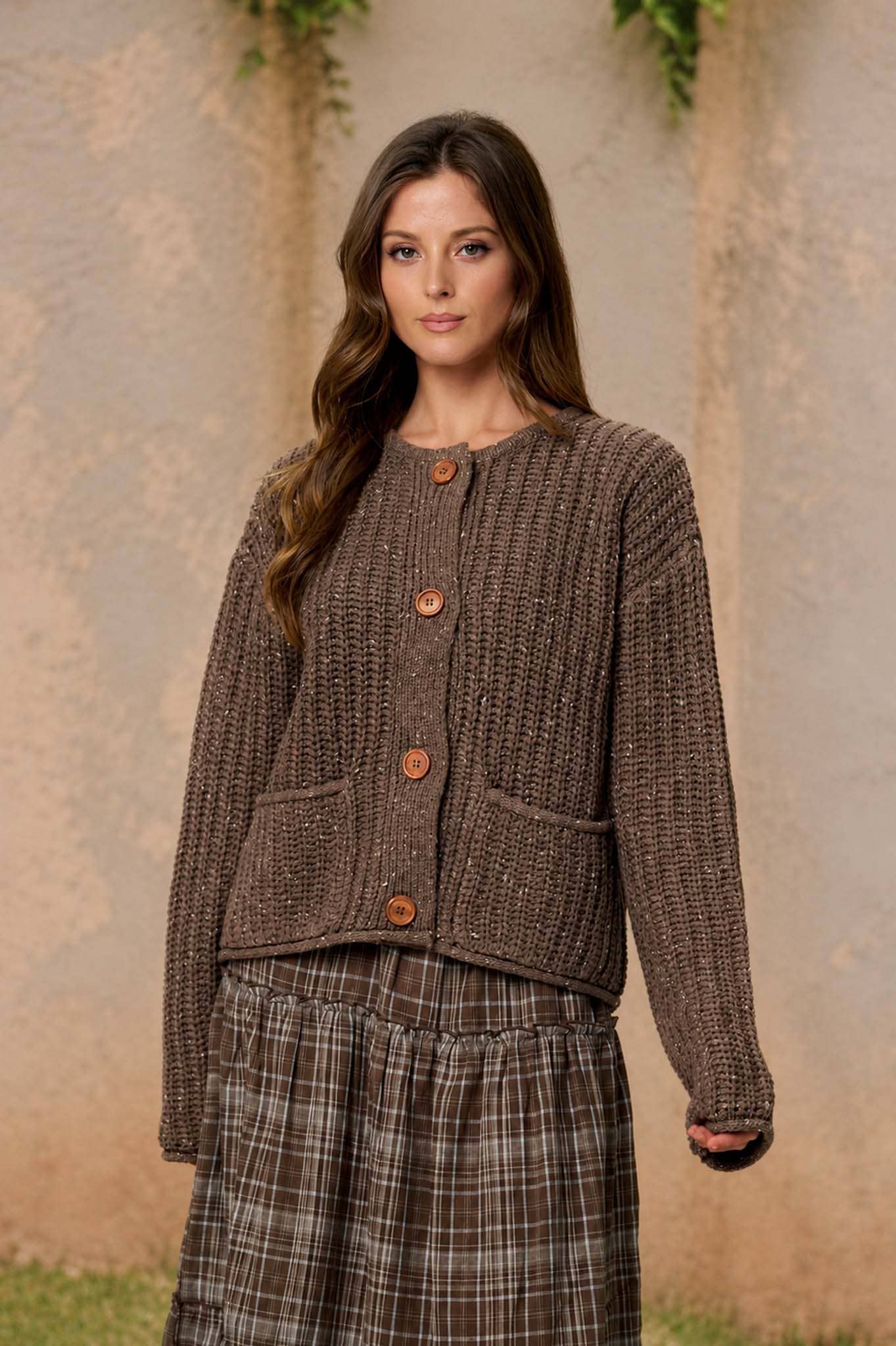 Chunky knit cardigan