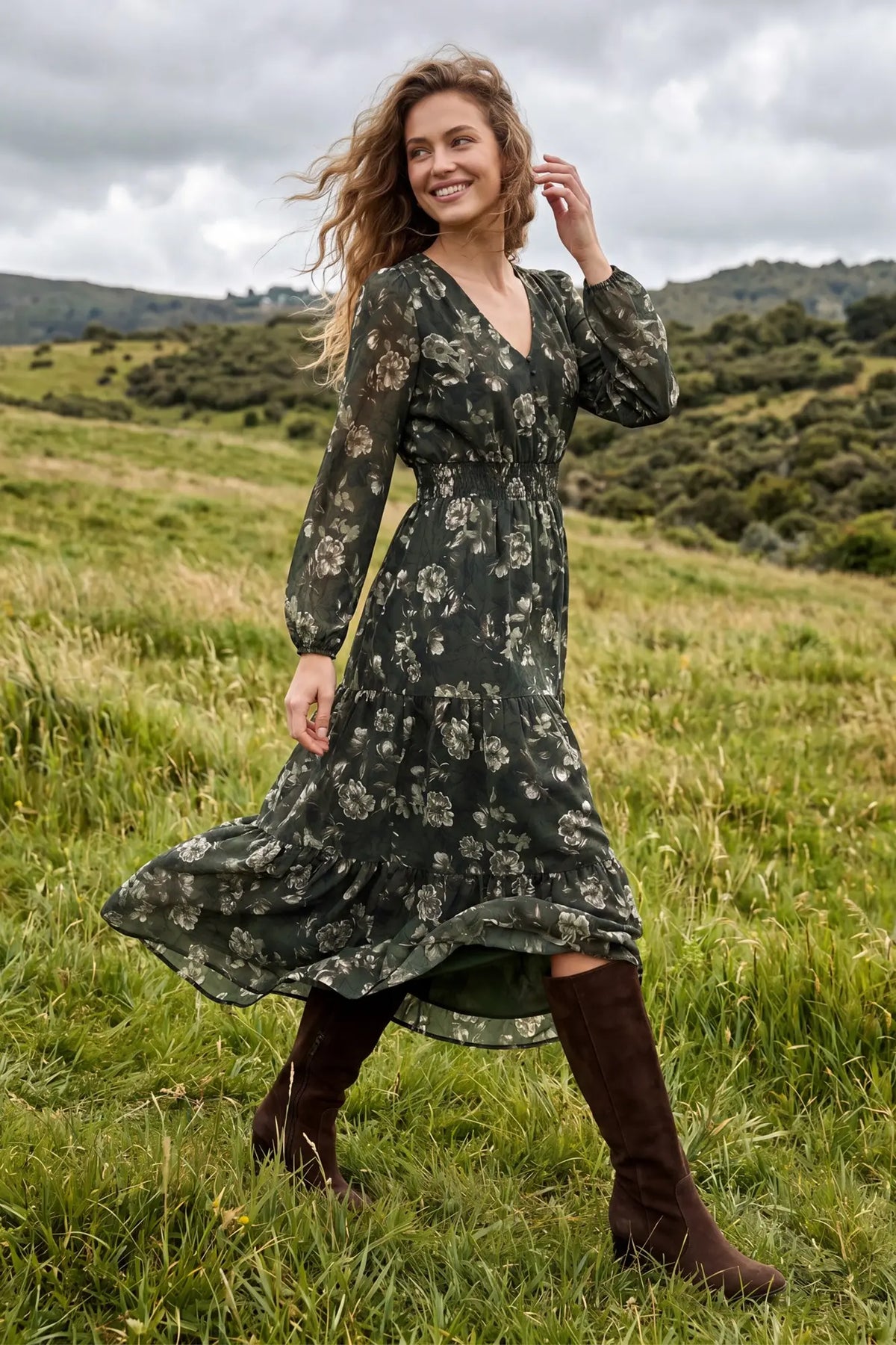 Floral maxi dress