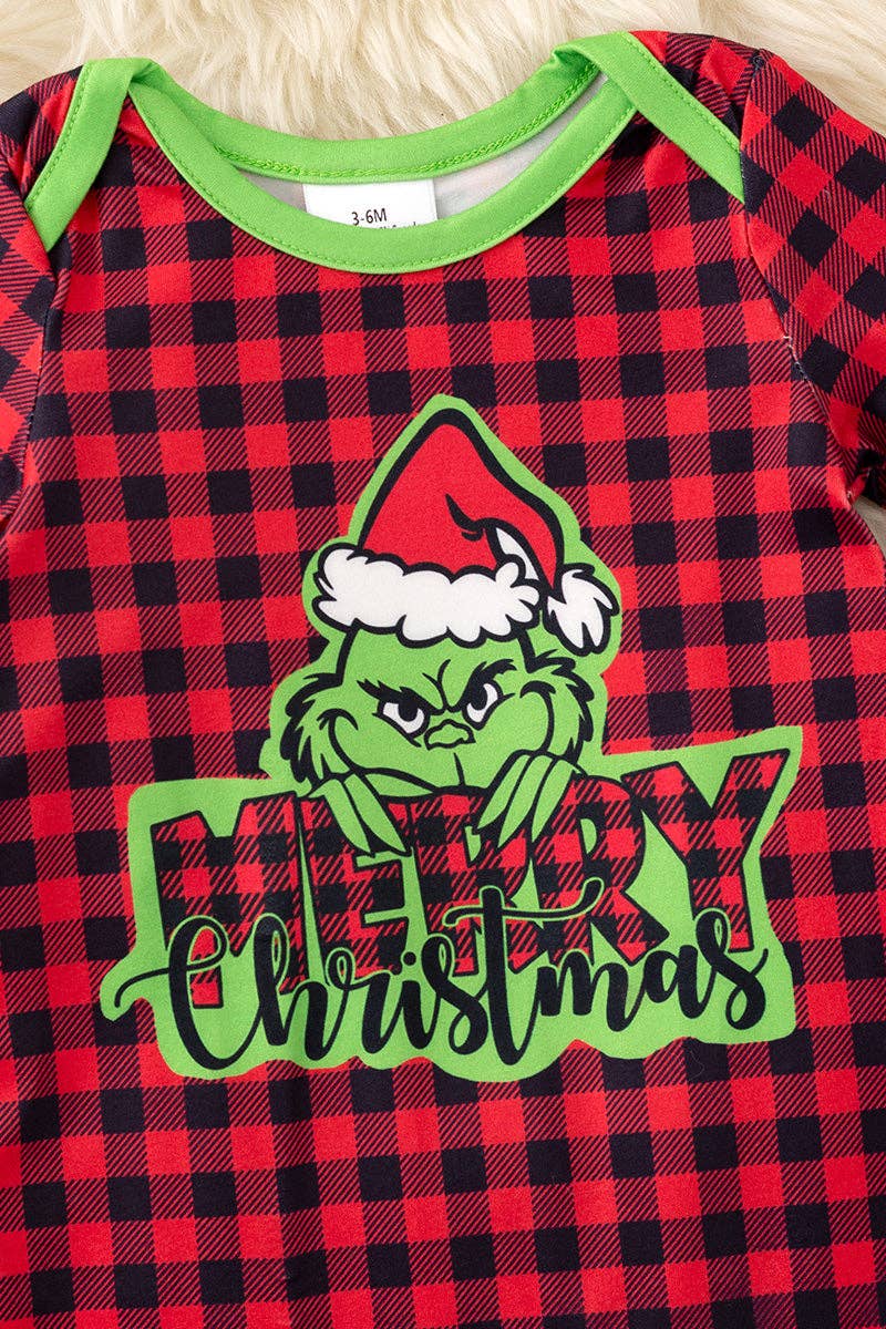 Plaid Christmas character printed