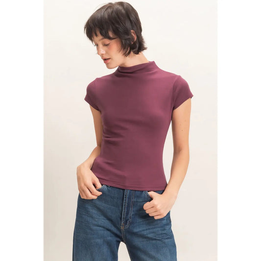 Mock neck basic