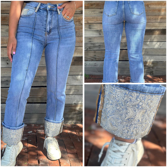 Kreek cuffed denim