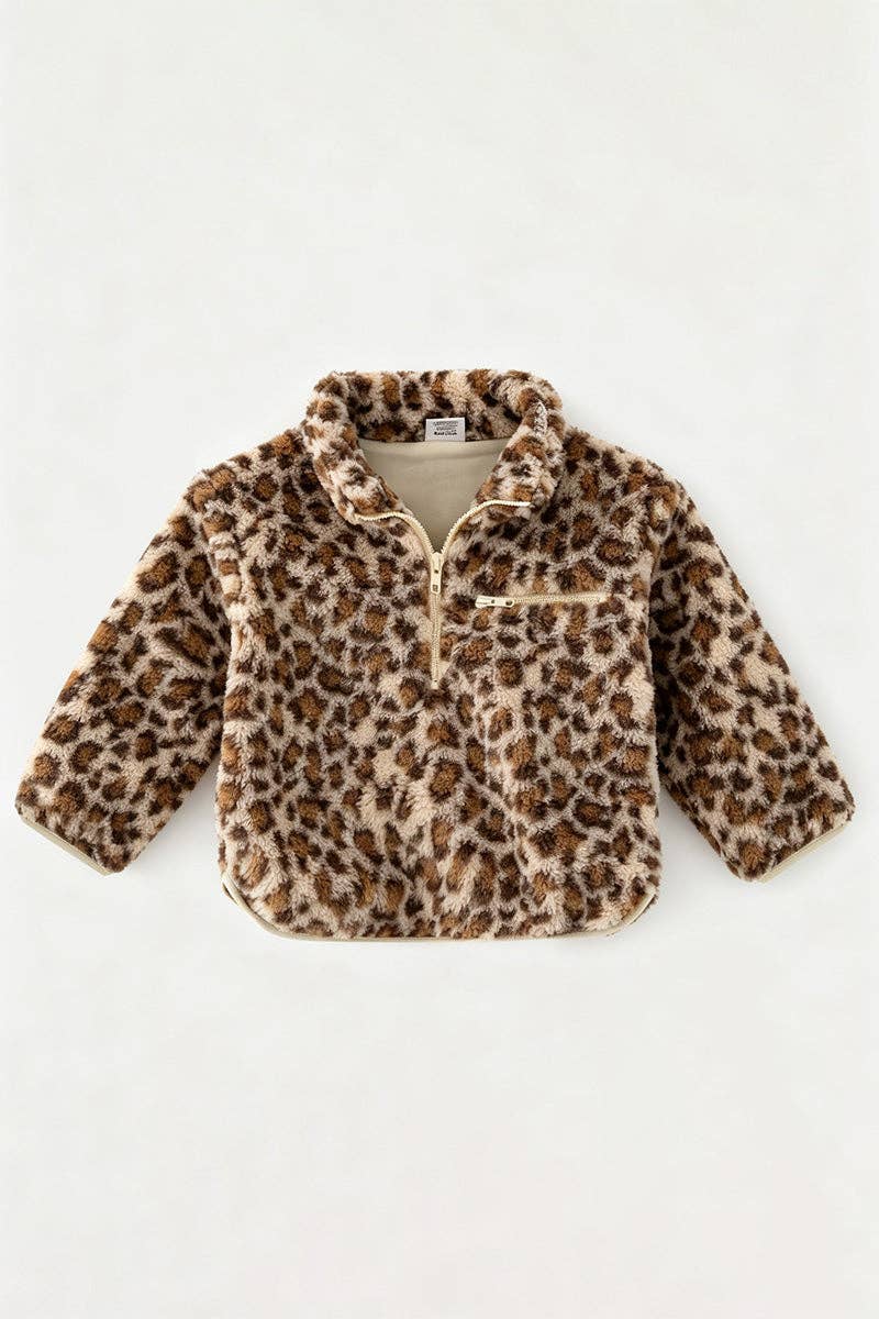 Leopard printed pullover sweater. TPG60536 SOL