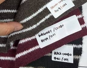 Striped Open-Front Knit Cardigan