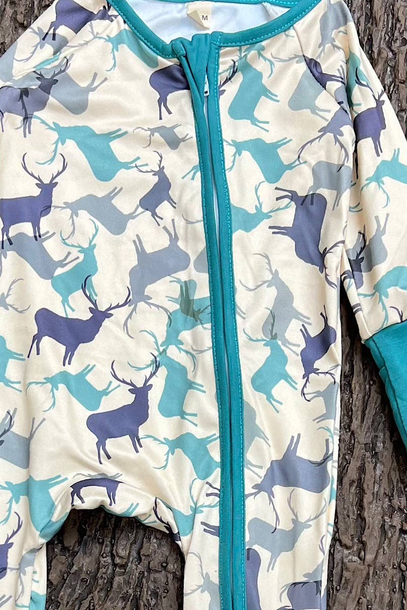Elk printed on ivory