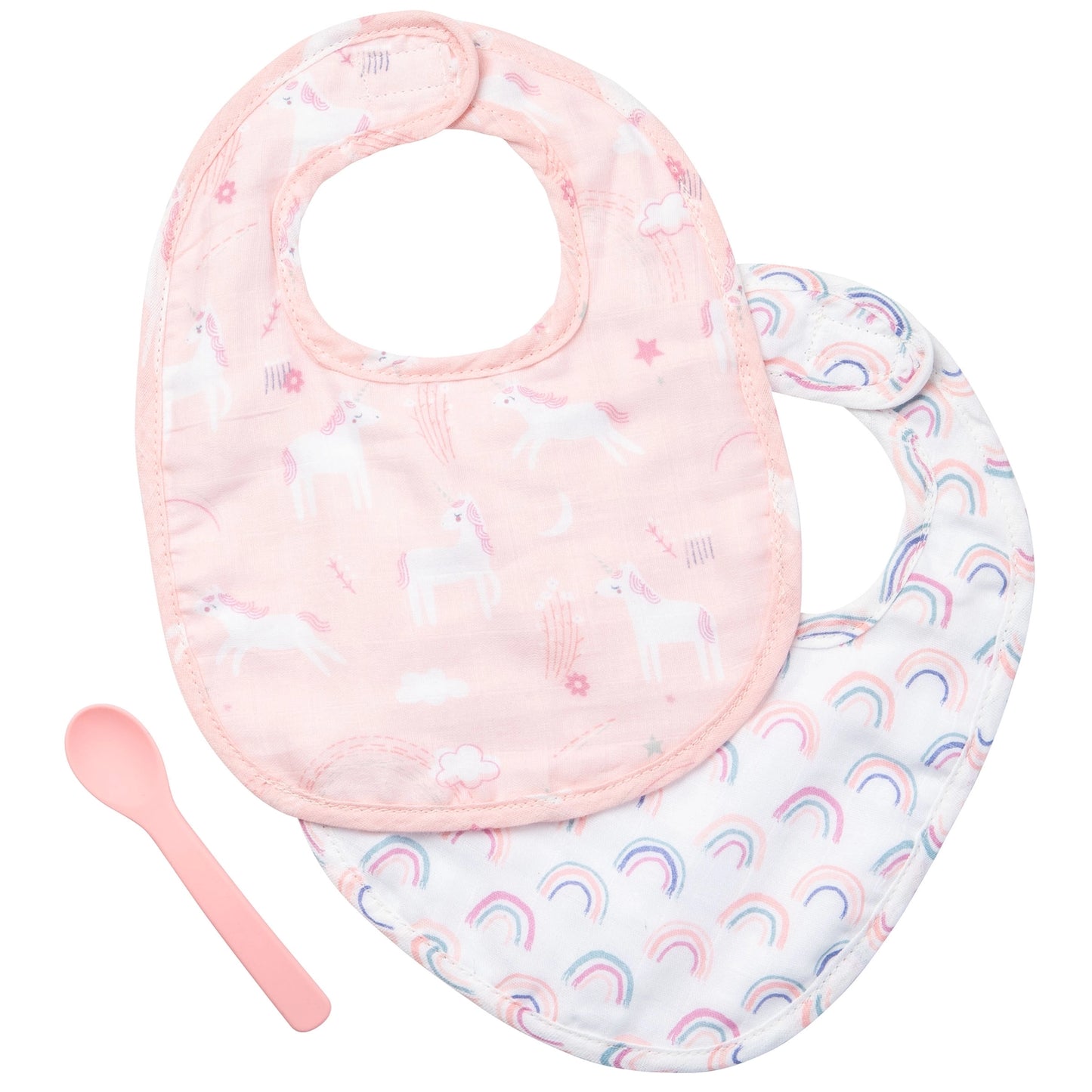 Muslin Bib Set with Spoon