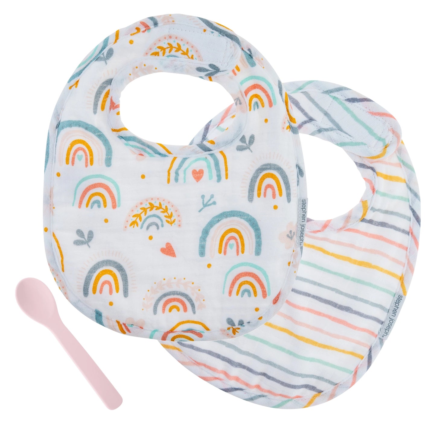 Muslin Bib Set with Spoon