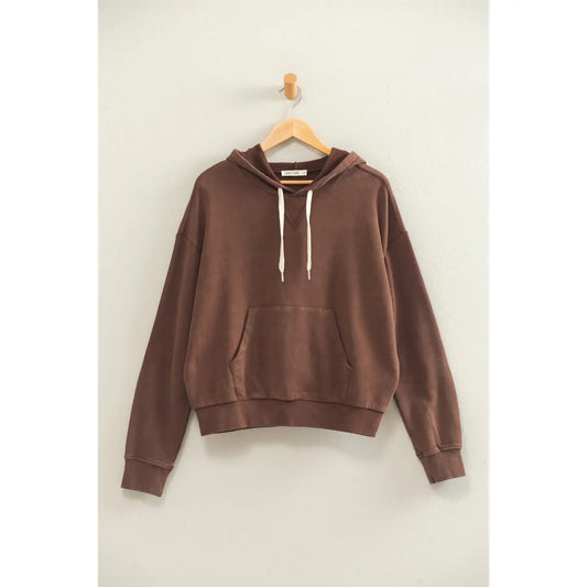 Cocoa puff hooded top