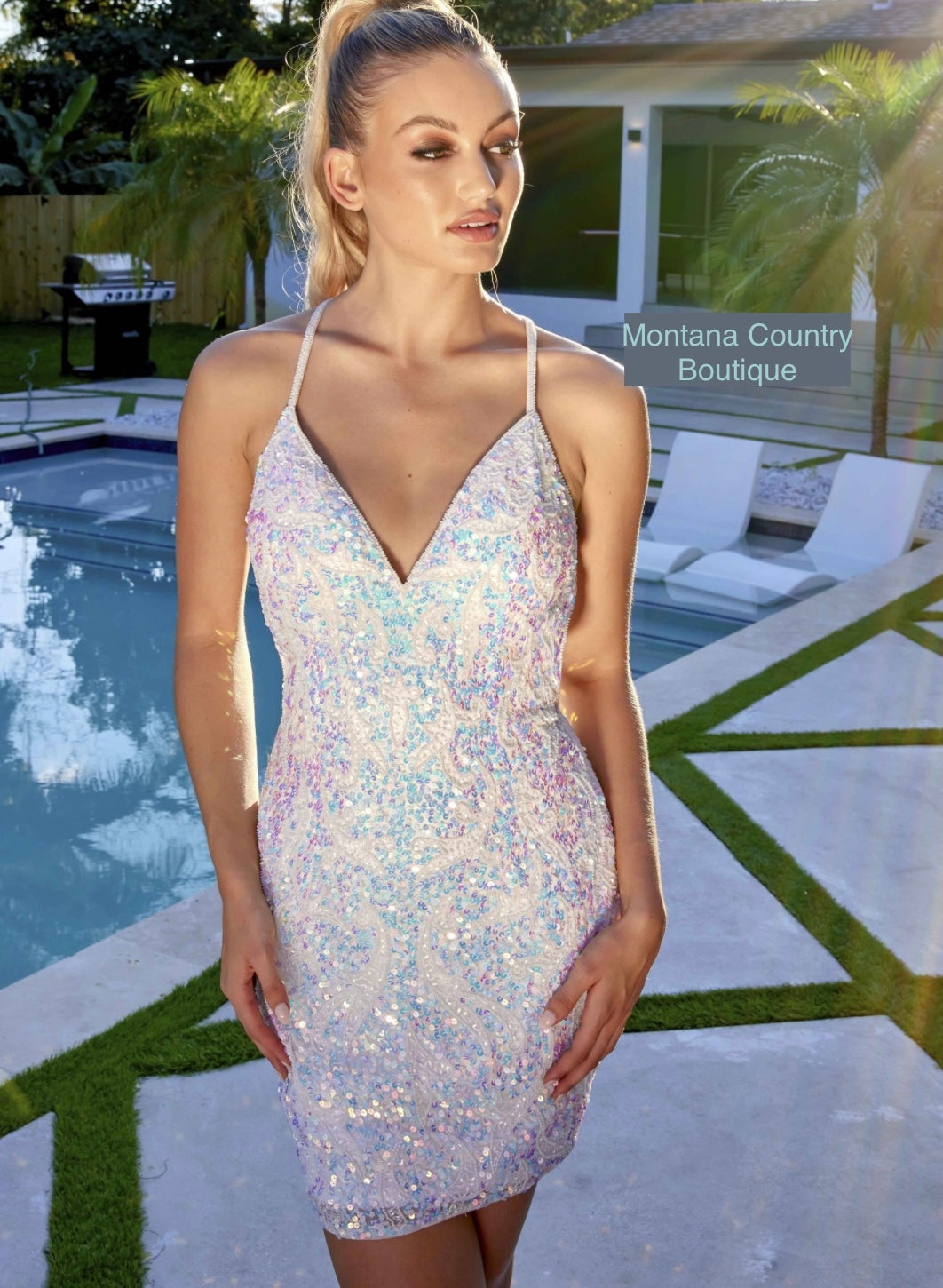 4296-Beaded Dress