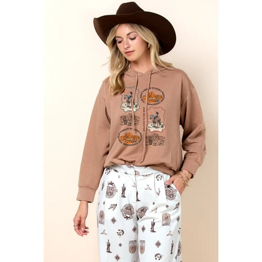 Western rodeo print pant