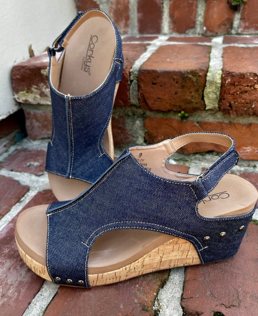 Carley Denim Sandal