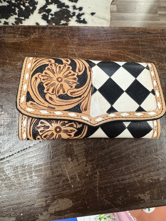 Checkered wallet