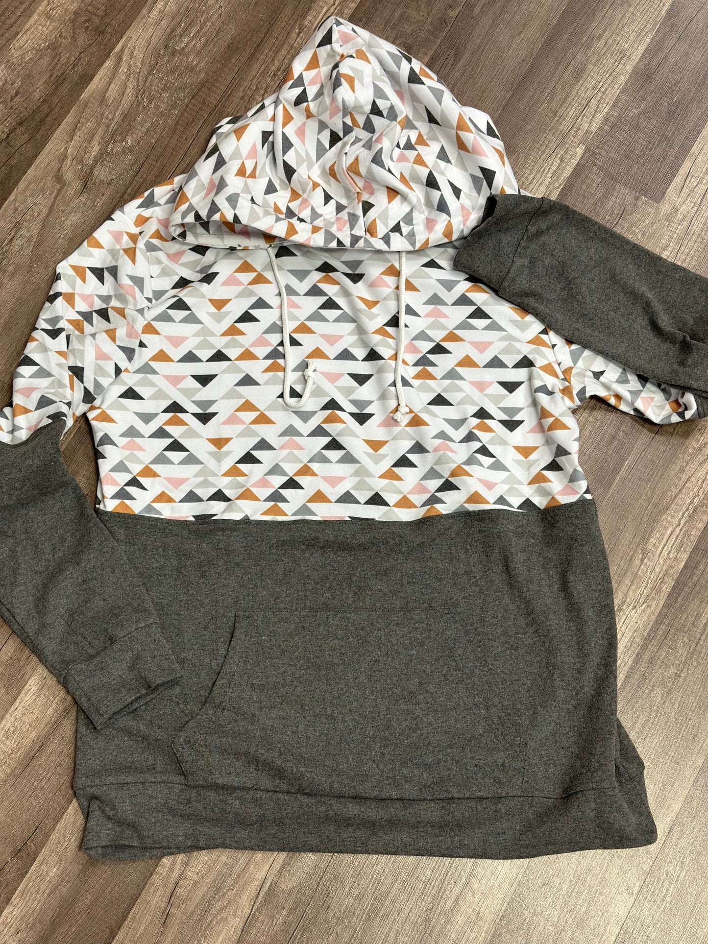 Charcoal Geo Hoodie