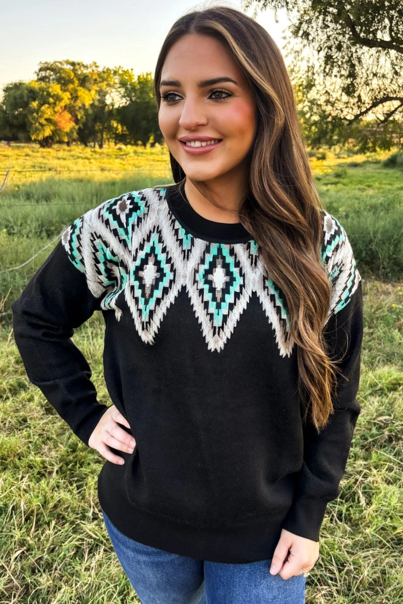 Midnight diamond sweater