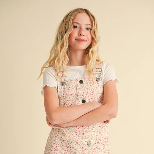 Floral overall dress