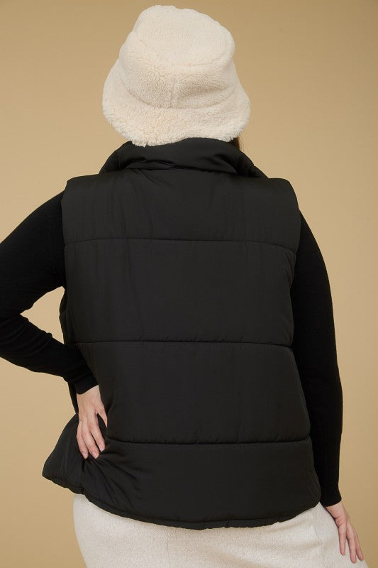 Zip up puffer vest