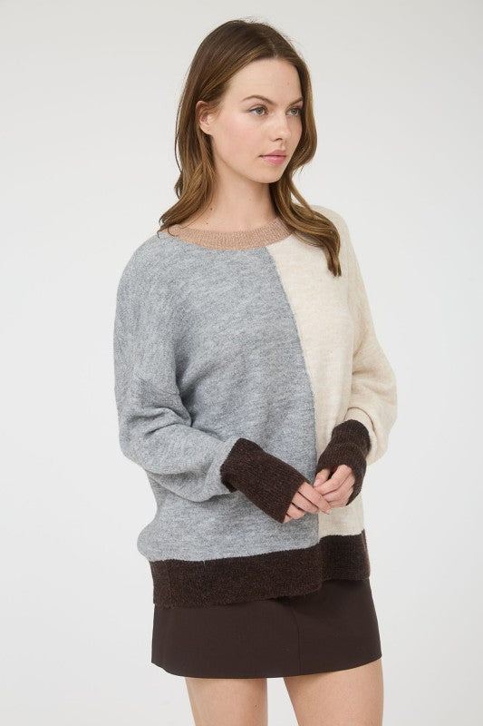 Colorblock sweater
