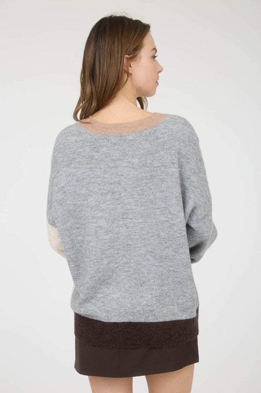 Colorblock sweater
