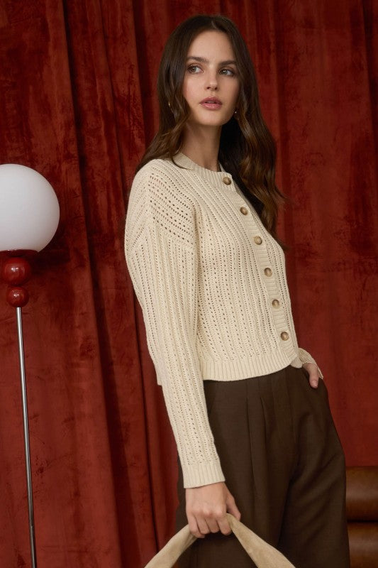 Oatmeal knit Cardigan