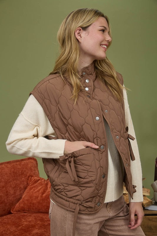 Quilted puffer Vest