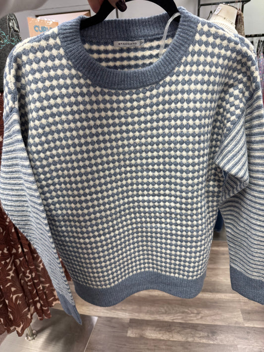 Slate checkered sweater