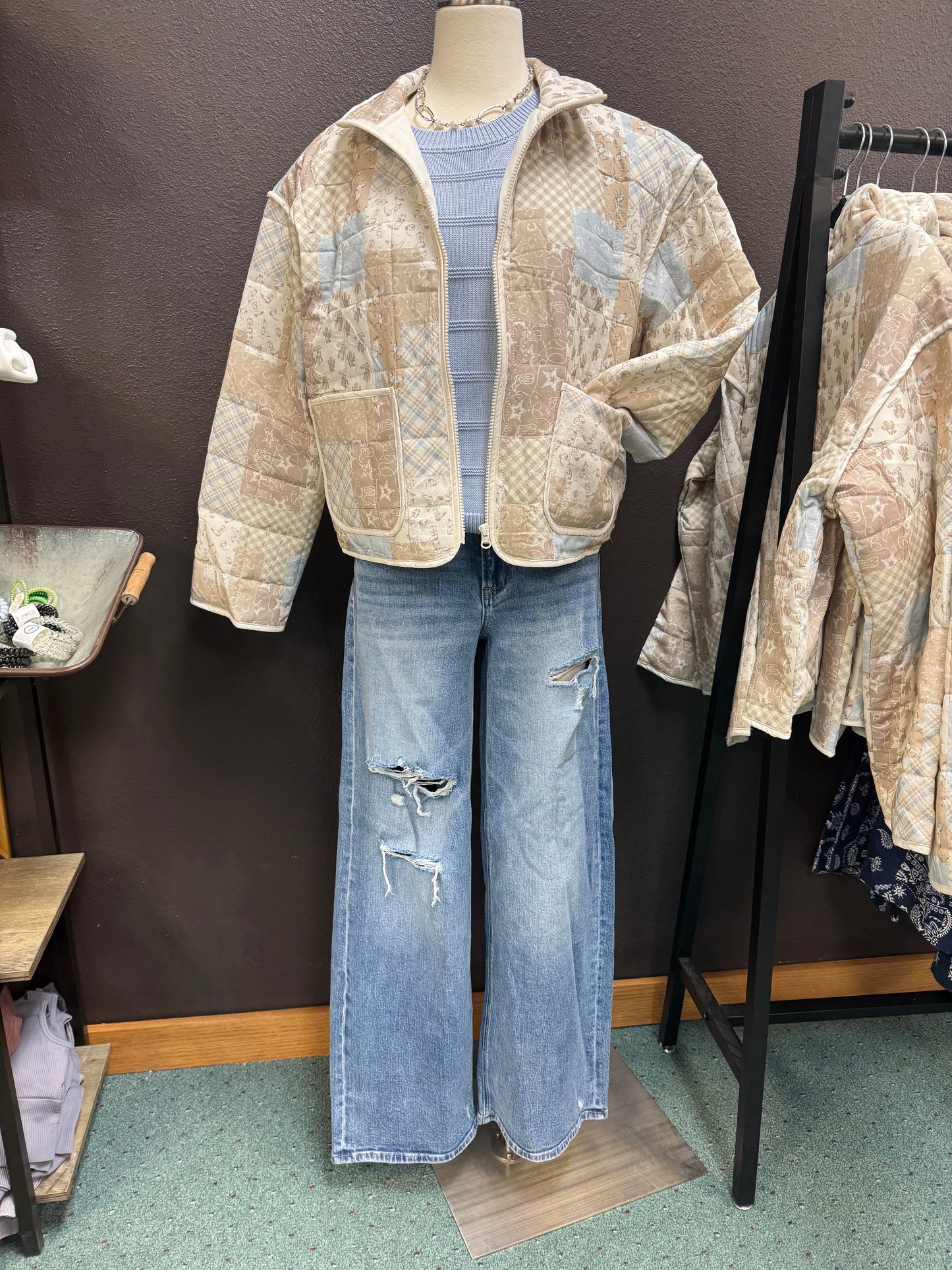 wide leg light wash