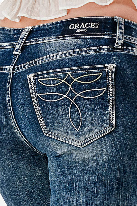 Boot cut western stitch