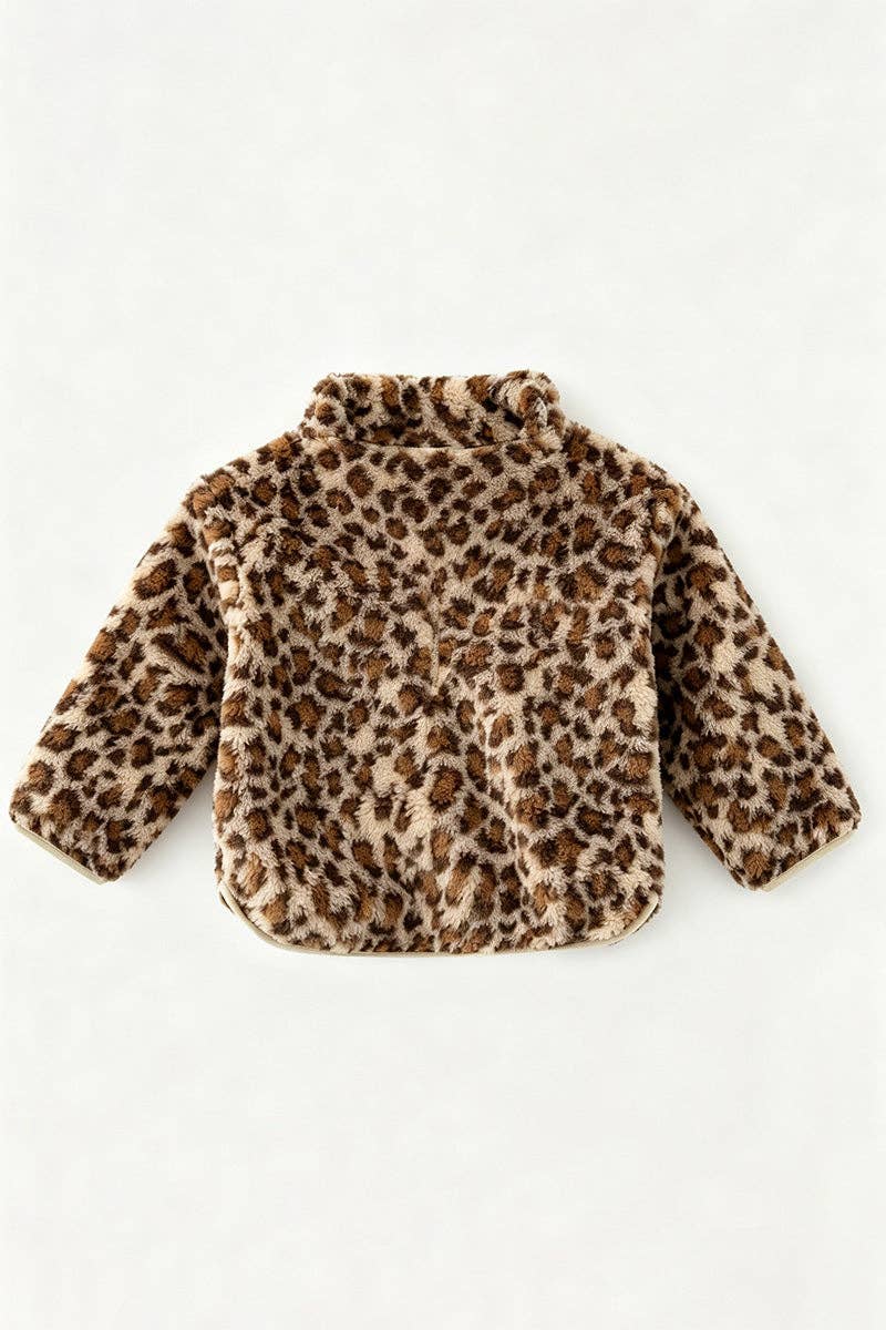 Leopard printed pullover sweater. TPG60536 SOL