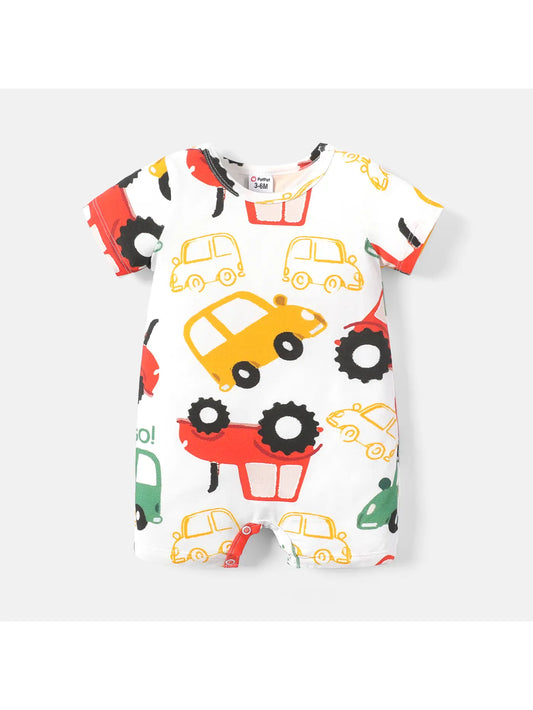 Car Print Romper