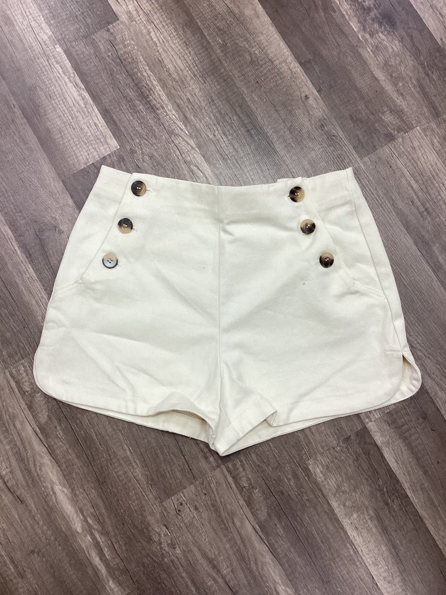Oatmeal Button Shorts