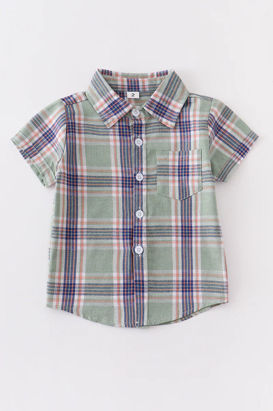 Miles Green Plaid Shirt