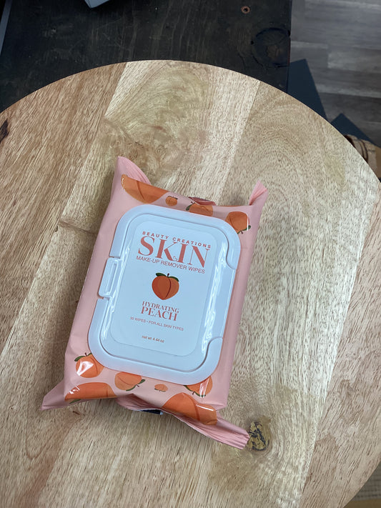 Peach Makeup Remover Wipes