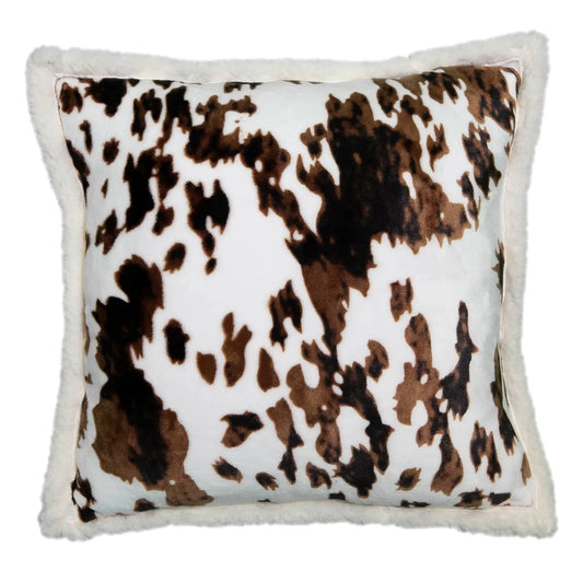 Cowhide Plush Pillow