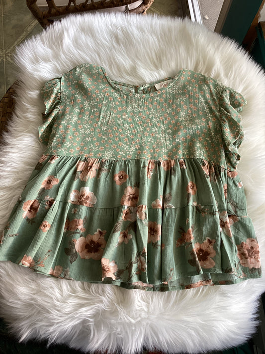 Laurel Green Top